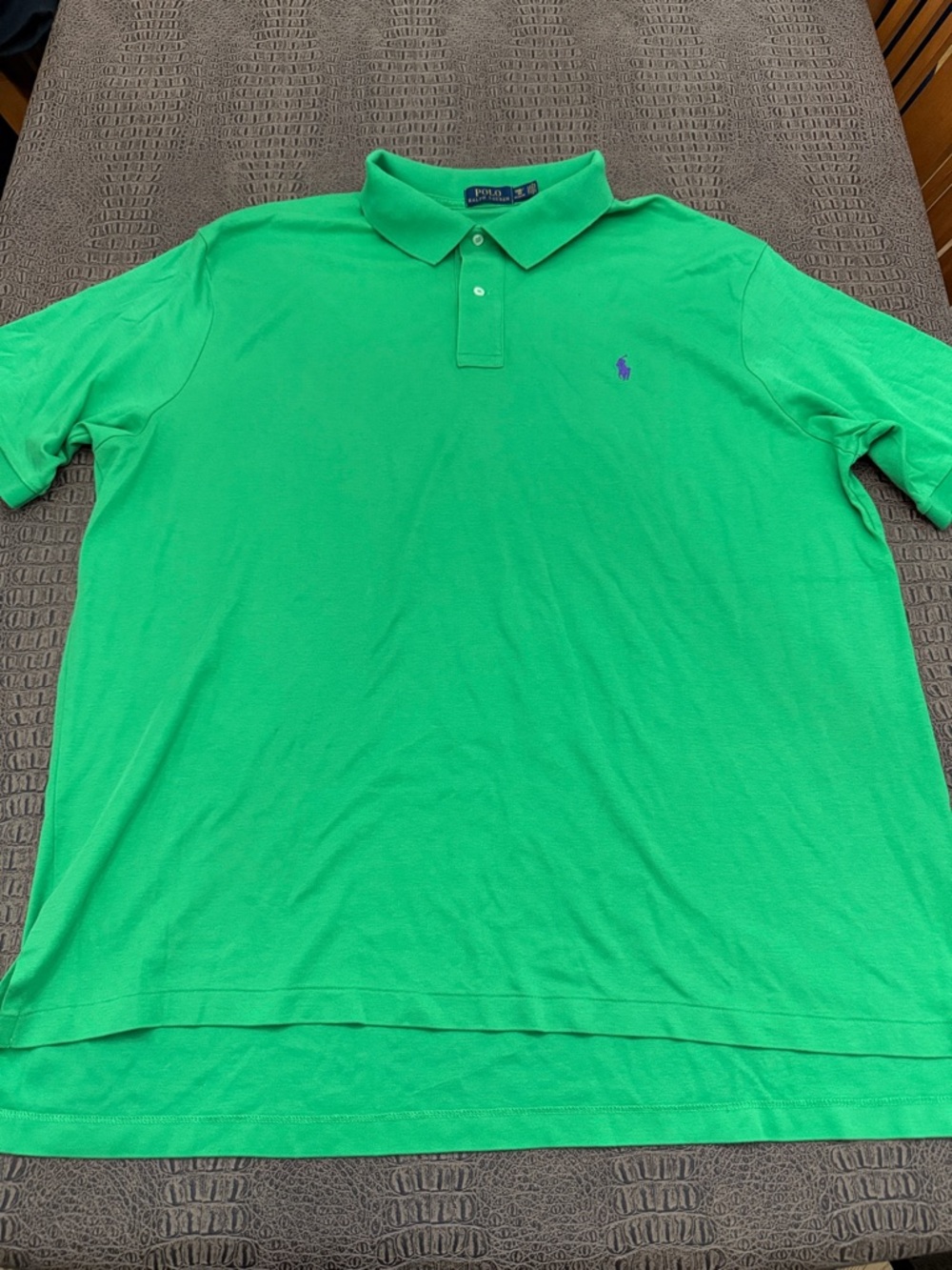Polo Ralph Lauren Green Polo Shirt Big Tall 3XB Cotton Classic Fit Men